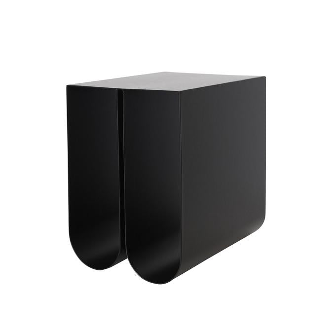 Curved Side Table, Black