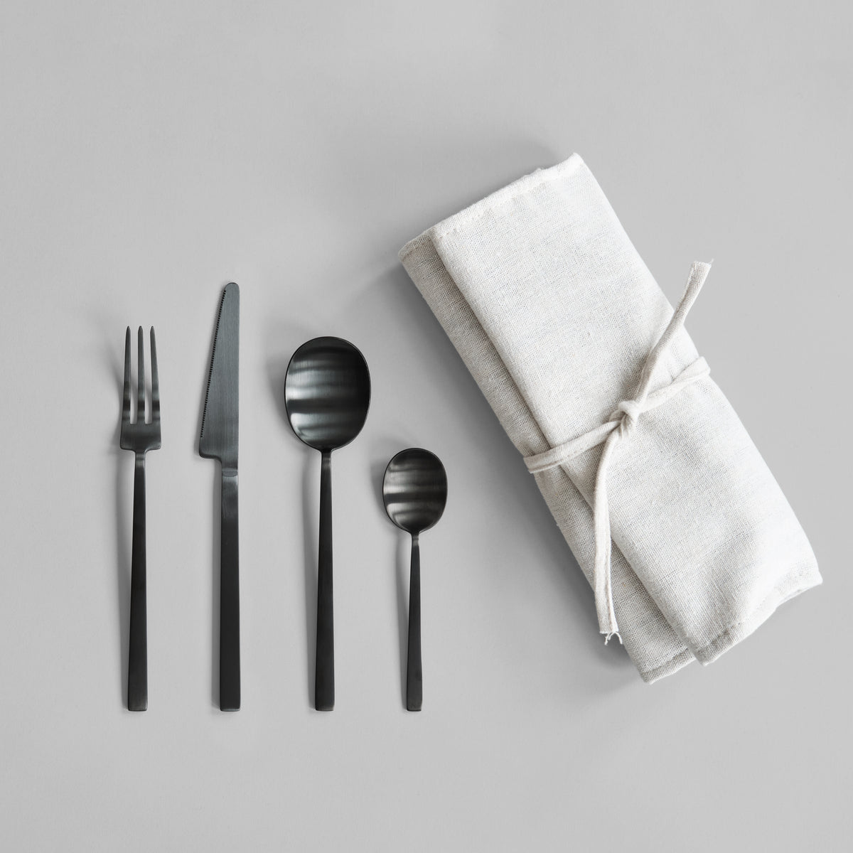 Kogei Cutlery, Matte Black (24 pcs)
