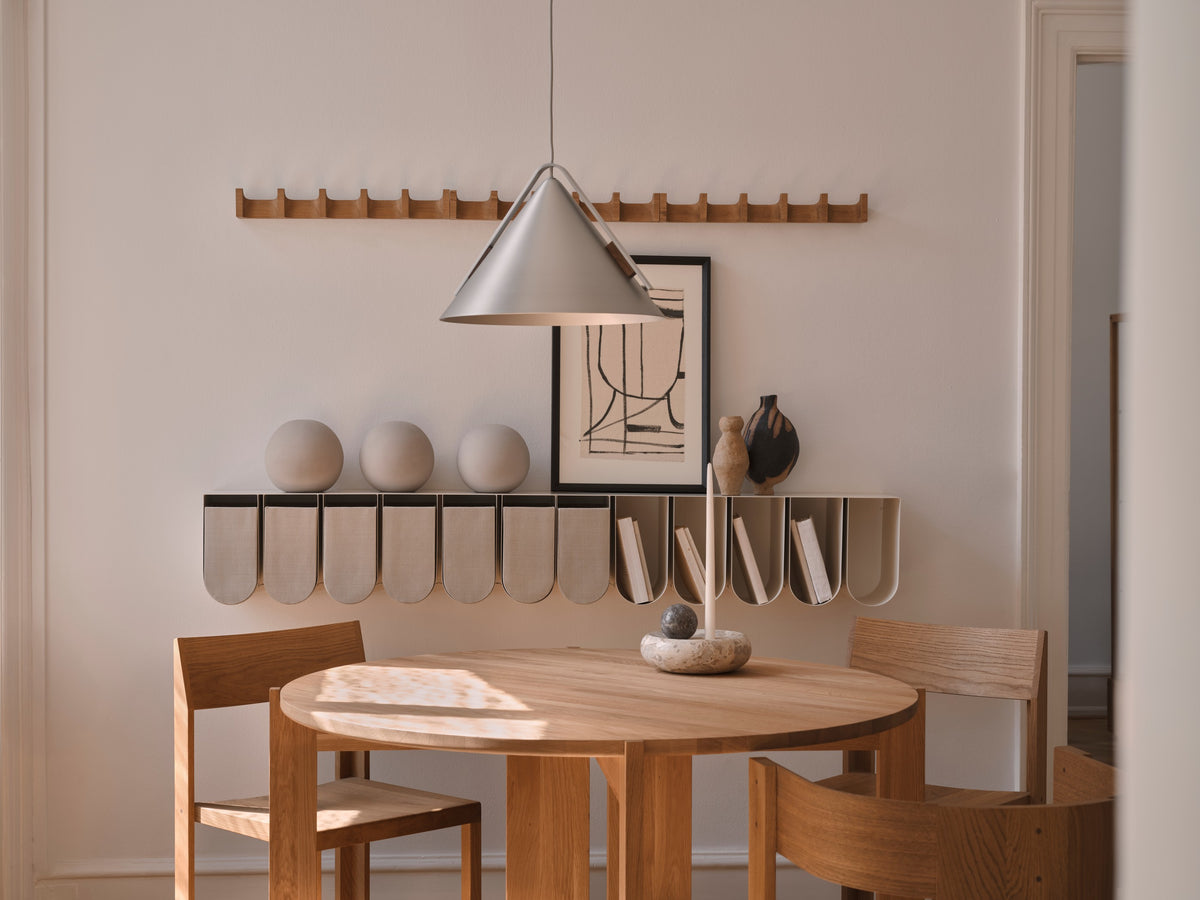 Curved Wall Shelf, Beige