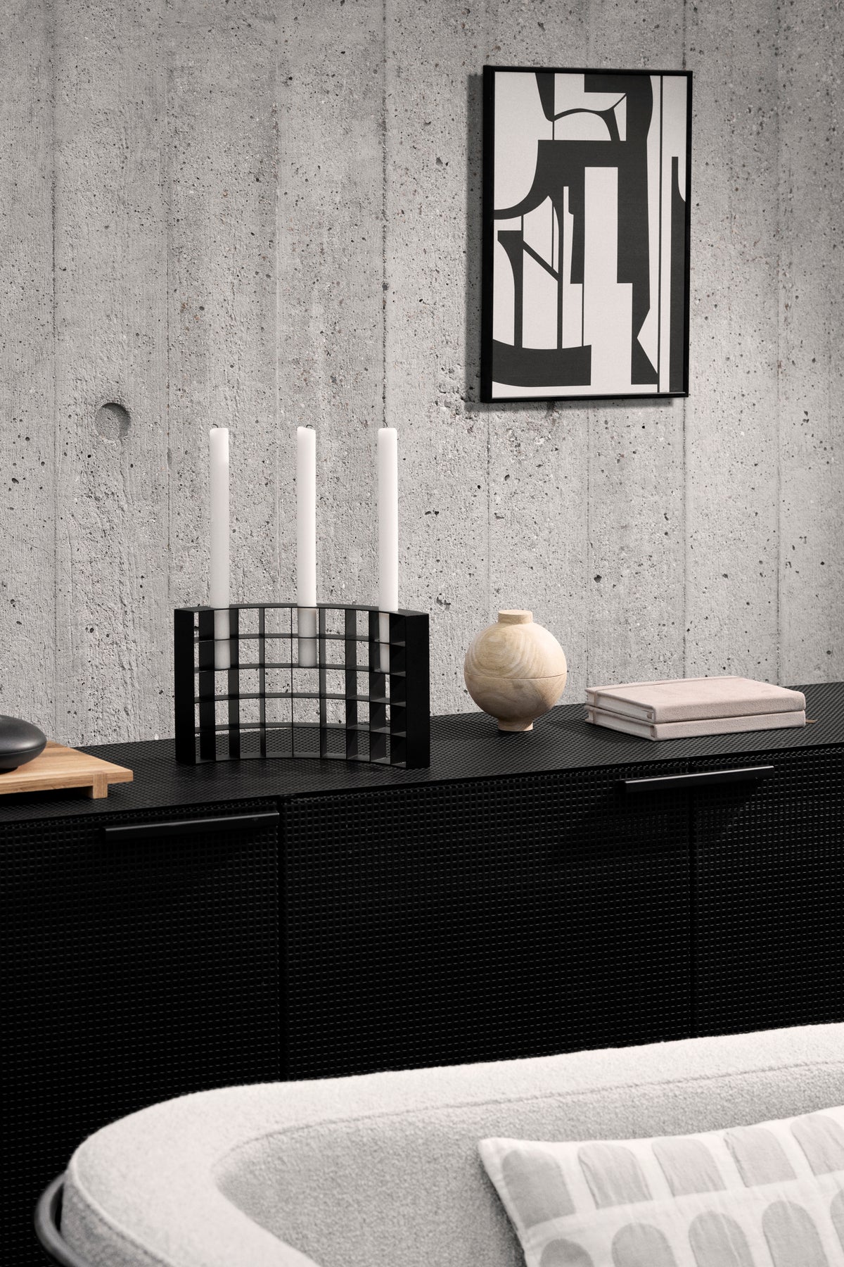 Grid Sideboard, Black