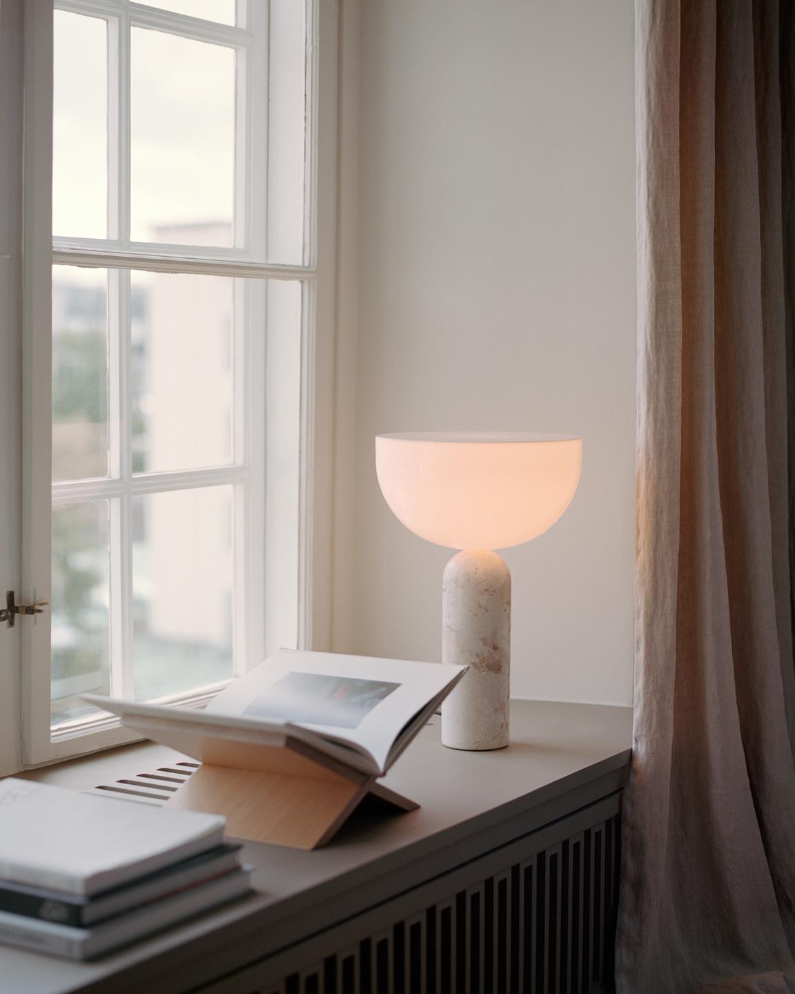 Kizu Table Lamp Large, Kunis Breccia Marble
