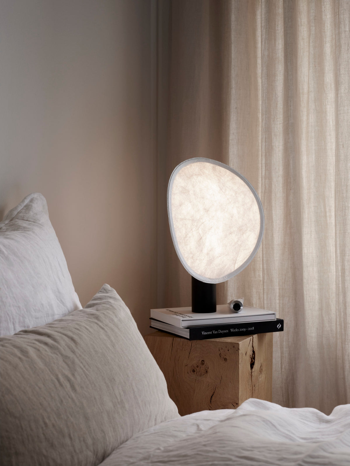 Tense Portable Table Lamp, Black