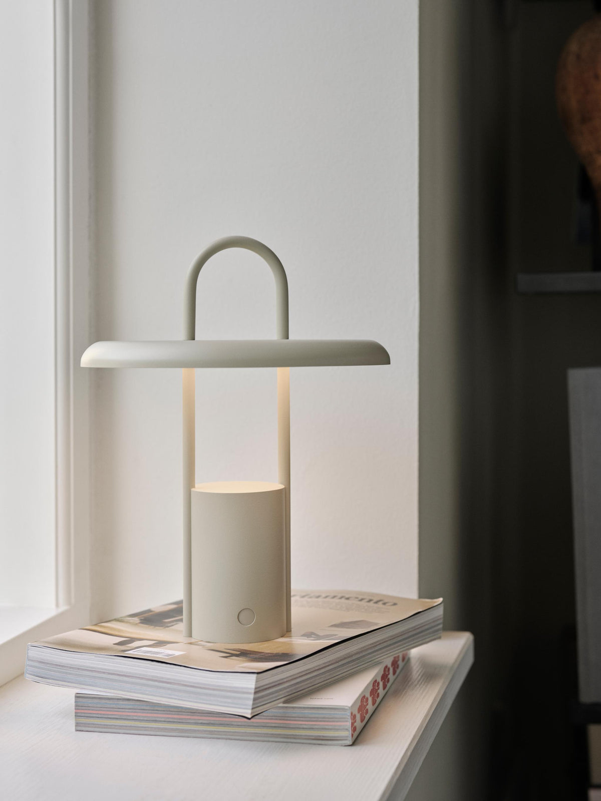 Pier LED Lamp, Portable H 25 cm - Sand
