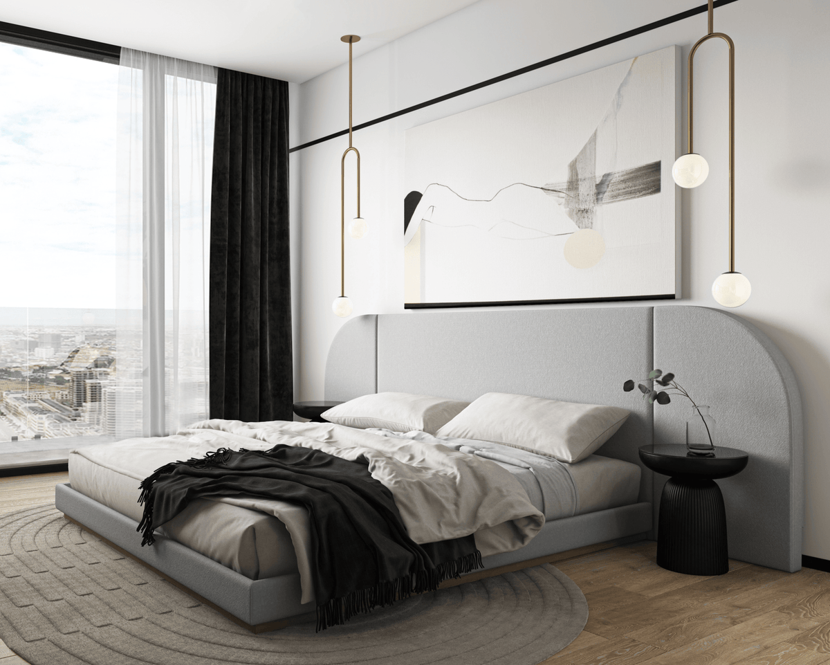 ArcDeco Bed, King