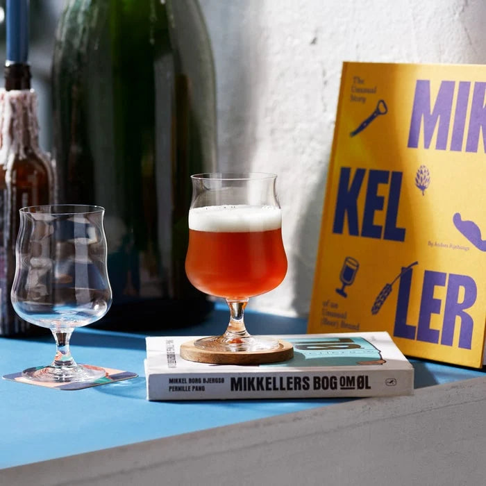 Holmegaard x Mikkeller Universal Beer Glass, Clear, 13.5 Oz, 2 Pcs.