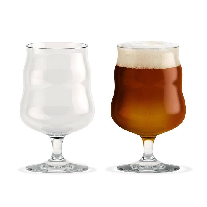 Holmegaard x Mikkeller Universal Beer Glass, Clear, 13.5 Oz, 2 Pcs.