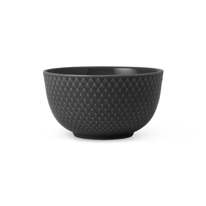Lyngby Porcelaen Rhombe Earth Bowl Set - Slate