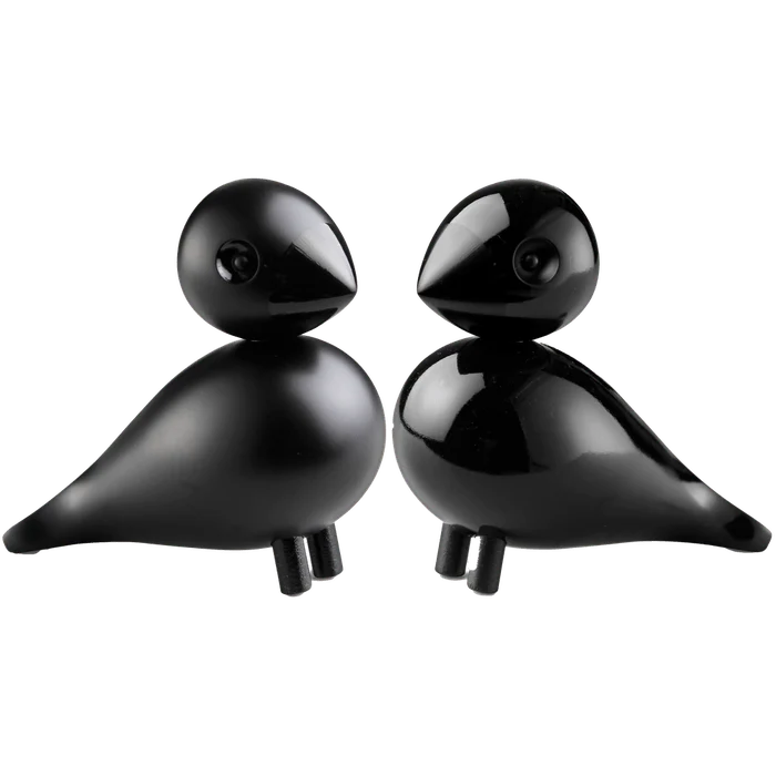 Kay Bojesen Lovebirds, Black, H: 3.5"